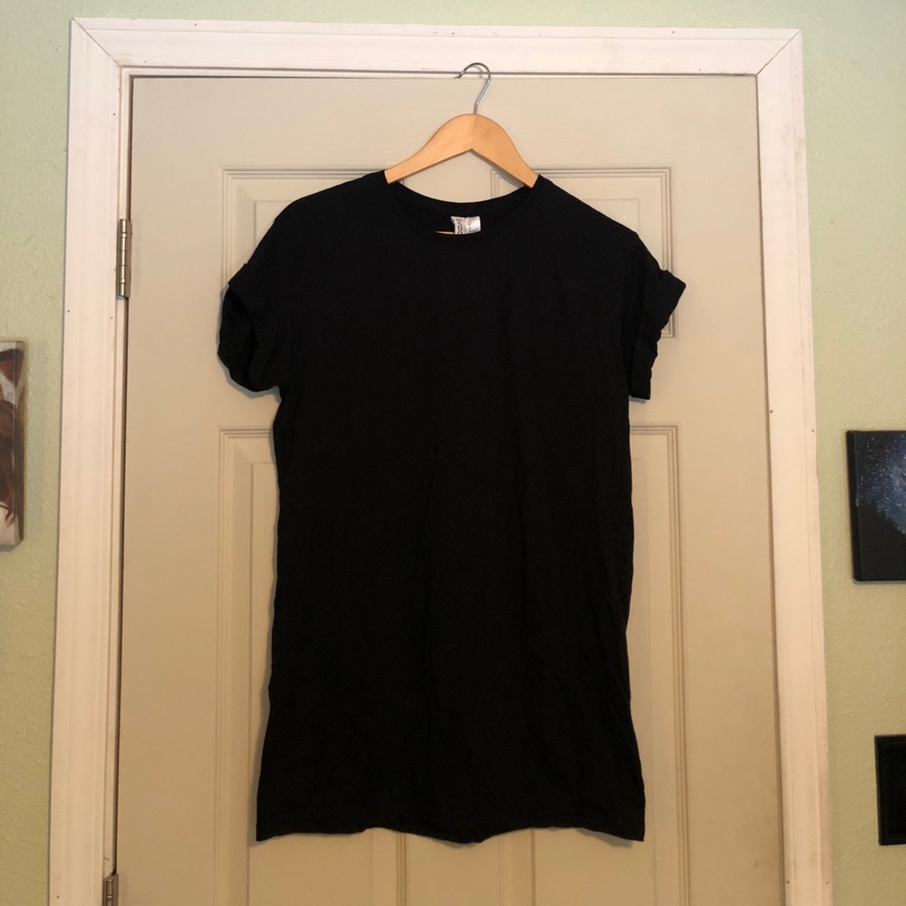 Black t-shirt dress H&M